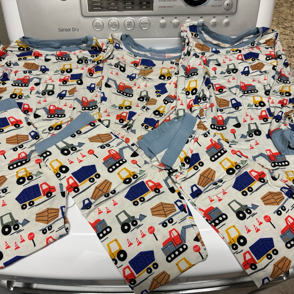 3 sets Little Sleepies size 5/6 play condition pajamas